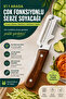 5 in 1 Multifunctional Vegetable Peeler Stainless Steel Including Cutting, Peeling, Opening, Grating, Slicing - 2