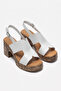 Genuine Leather Thick-Heeled Women's Sandals - 2