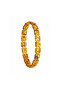 Amber Natural Stone Bracelet Model 2 (Rectangular Cut) - 3