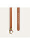 Women's Tan Color Antique Buckle Belt - 2