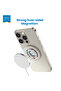 Grip Dual-Sided Magnetic Phone Ring Holder | Durable Silicone Finger Strap - Beige - 5