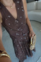 Linen Patterned Vest and Trousers Set - 6