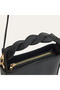 Women's Black Knitted Handle Shoulder Bag - 2