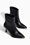 Black Iron Toe New Season Heeled Women's Boots - 2