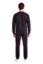 Men's Regular Fit Cotton Metallic Logo Detailed Short Sleeve Black Sweatshirt - 3