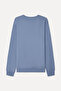 Men's Blue Crew Neck Sweatshirt - 2