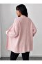 Women's Plus Size Herringbone Patterned Oversize Long Knit Cardigan - 4