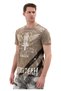 Men's Crew Neck Biker Design and Graphic Print T-Shirt - Ct706 - 5