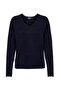 Women's Onlcamilla V-Neck L/S Navy Blue Sweater - 15204588 - 3
