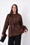 Stone-Detail Oversized Tunic with Slits - 6