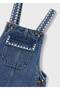 Embroidered Denim Salopet Girls' Dress 4910 - 6