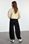 Black Soft Touch Carrot/Shalwar Fit Flexible Knitted Sweatpants - 3