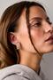 White Enameled Morocco Hoop Earrings