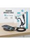 Extreme Lightning Cable, Fast Charging, Nylon Braided, 6A, Data Sync, Black - 3