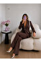 Glittery Piping Jacket and Trousers Double Blazer Set - 2