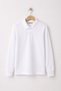 Boys' Polo Collar Long Sleeve School T-Shirt - Cotton Breathable Fabric Non-Fraying Collar