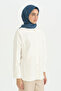 Logo Pattern Naia Cotton Scarf - Petrol - 2