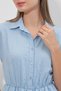 Women's Zero Sleeve Fold Dress 1572 - Blue - 4