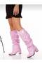 Pusi Pink Patent Leather Gusseted Cowboy Boots