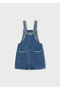 Embroidered Denim Salopet Girls' Dress 4910 - 5