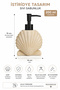 Polyresin Oyster Seashell Design Liquid Soap Dispenser 200 ml Decorative Bathroom Soap Dispenser - 2