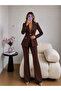 Glittery Piping Jacket and Trousers Double Blazer Set - 5