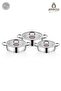 Toscana 6 Piece Stainless Steel Flat Cookware Set - 2
