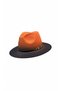 Special Design Fedora Trilby Hat Adjustable Cowboy Trilby with Gold Accessories - 2