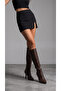 Women's Long Knee-High Heeled Boots - 2