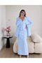 Buttoned Vest Jacket Trousers Triple Blazer Suit - 3