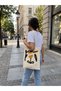 100% Cotton Punch Embroidered Cloth Bag Patterned Shoulder Bag Beach & Daily Tote Bag (40X35 cm) - 6