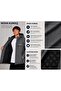 Boys' Nova Fabric Quilted Lined Hooded Waterproof Raincoat - 7