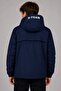 Boys' Nova Fabric Quilted Lined Hooded Waterproof Raincoat - 5