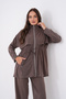 Front Robali Pocketed Zippered Pique Modal Suit - 6