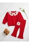 Girl's Red Strawberry Set 100% Cotton Spanish Tights Stylish Model Seasonal - 2
