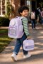 School Bag Set of 3 Lilac Backpack Lunch Bag Pen Holder Orthopedic Water Repellent Student - 6