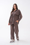 Front Robali Pocketed Zippered Pique Modal Suit - 3