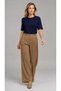 Women's Sweater with Sleeves, Collar, Sequin Strip Detail, Premium Knitted Bluz - 6