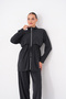 Front Robali Pocketed Zippered Pique Modal Suit - 6