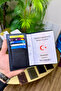 iPhone 17 Pro Compatible 9 Piece Genuine Leather Men's Gift Set Black Wallet Case Belt Card Holder - 6