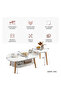 Multipurpose Two Layered Two table Coffee Table for Kitchen and Bedroom - 6