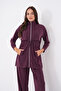 Front Robali Pocketed Zippered Pique Modal Suit - 7