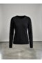 Thin Knitted Knitwear Blouse with Sleeve and Decolletage Detail 10319 - 5
