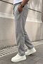 Men's Baggy Cut 3-Thread Winter Sweatpants with Fleece Inside, Wide Leg, Oversize - 2