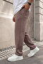 Men's Baggy Cut 3-Thread Winter Sweatpants with Fleece Inside, Wide Leg, Oversize - 3