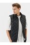 Quilted Vest Slim Fit Zippered Stand Collar with Pockets