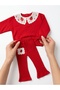 Girl's Red Strawberry Set 100% Cotton Spanish Tights Stylish Model Seasonal - 7