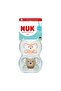 Perfect Match Air Silicone Pacifier Set of 2 0-6 Months Cream/Green, Unisex