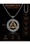 Stainless Steel Runic Symbols Norse Triquetra Mythological Viking Necklace - 5