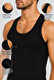 Men's Ribana Classic Undershirt 0102 (Tutku Authorized Seller) - 100% Cotton Fabric Black - 1 Piece - 4